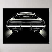 Achterlicht stilte – Voidform Silhouette Car Art