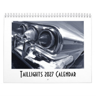 Achterlichten 2027 Klassieke Auto Kalender
