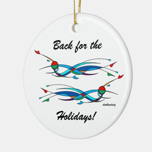 Achterlijnversiering Keramisch Ornament (Links)