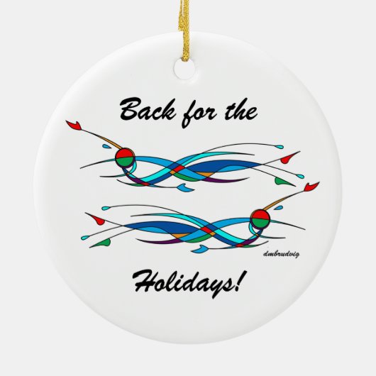 Achterlijnversiering Keramisch Ornament (Achterkant)