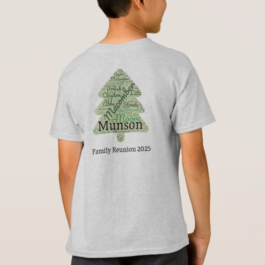 Achternaam 2025 t-shirt (Achterkant)