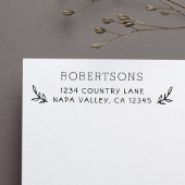 Achternaam Aangepast script Retouradres Rubberstempel