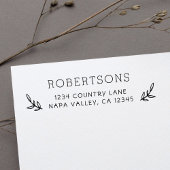 Achternaam Aangepast script Retouradres Zelfinktende Stempel