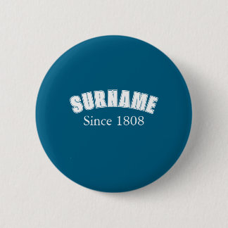 Achternaam Collegiale Vormgeving Ronde Button 5,7 Cm