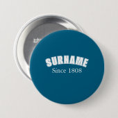 Achternaam Collegiale Vormgeving Ronde Button 7,6 Cm (Voorkant /achterkant)