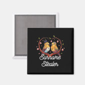 Achternaam Dief Bruidegom Pun Echtgenoot Om Te Wor Magneet (Voorkant / Achterkant)