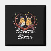 Achternaam Dief Bruidegom Pun Echtgenoot Om Te Wor Magneet (Voorkant)