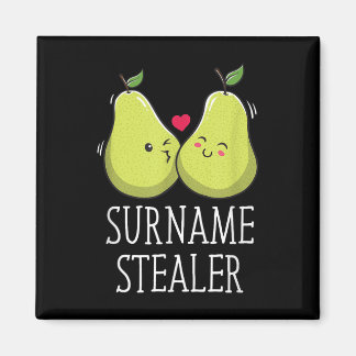 Achternaam dief groom pun echtgenoot om grap trouw magneet