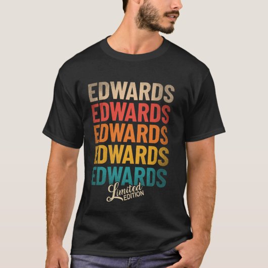 Achternaam Edwards - Edwards Limited Editio T-shirt (Voorkant)