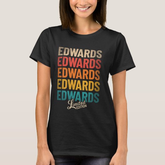 Achternaam Edwards - Edwards Limited Editio T-shirt (Voorkant)