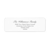 Achternaam | Eenvoudig retouradres Etiket (Voorkant)