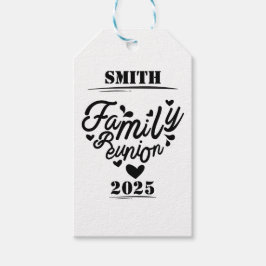 [Achternaam] Familiereünie – [Jaar] Cadeaulabel