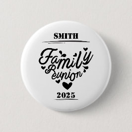 [Achternaam] Familiereünie – [Jaar] Ronde Button 5,7 Cm