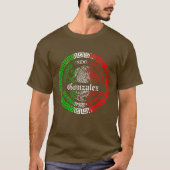Achternaam gepersonaliseerde mexico shirten met na t-shirt (Voorkant)