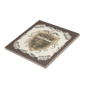 Achternaam Griffon Family Crest Tegeltje (Zijkant)