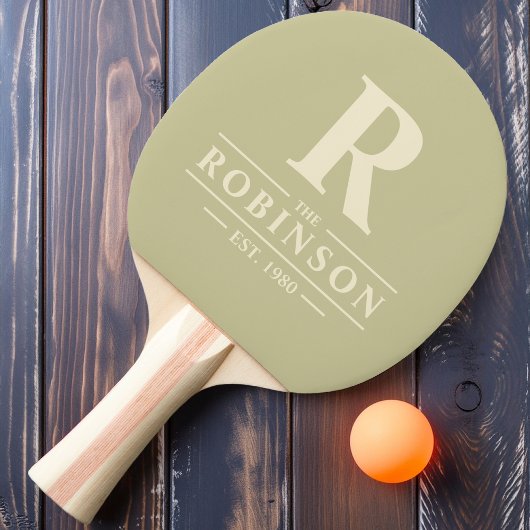 Achternaam & Initiaal Dust Sage Tafeltennisbatje