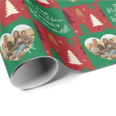 Achternaam Kerstfotopapier voor kerstmis Cadeaupapier (Rol Hoek)