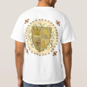 Achternaam Lion Family Crest T-shirt (Achterkant)