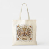 Achternaam Lion Griffin Shield Tote Bag (Achterkant)