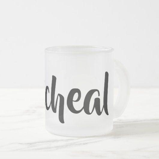 Achternaam Matglas Koffiemok (Voorkant rechts)