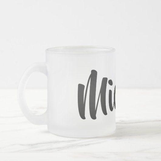 Achternaam Matglas Koffiemok (Links)