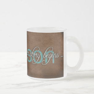 Achternaam met citaat matglas koffiemok