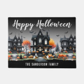 Achternaam Prettig Halloween Deurmat (Voorkant)