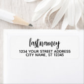 Achternaam Romeo Juliet Script - Retouradres Etiket (Insitu)