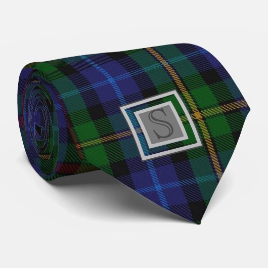 Achternaam SMITH TARTAN Monogram Letter S Cadeaus Stropdas (Opgerold)