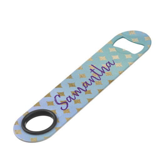 Achternaam Speed Flessenopener (Voorkant Gekanteld)