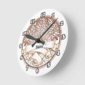 Achternaam stamboom ronde klok (Hoek)