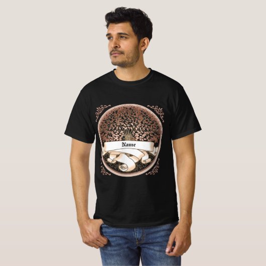 Achternaam stamboom t-shirt (Voorkant volledig)