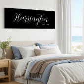 Achternaam Teken Est Datum Lange Canvas Familie Gi