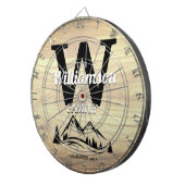 Achternaam van de Berg-thuisfamilie - Persoonlijk  Dartbord (Voorkant Rechts)