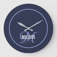 Achternaam van het blauwe monogram voor de legandi