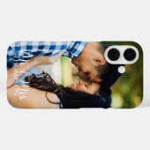 Achternaam van het koppel meneer en mevrouw Case-Mate iPhone case (Achterkant (horizontaal))