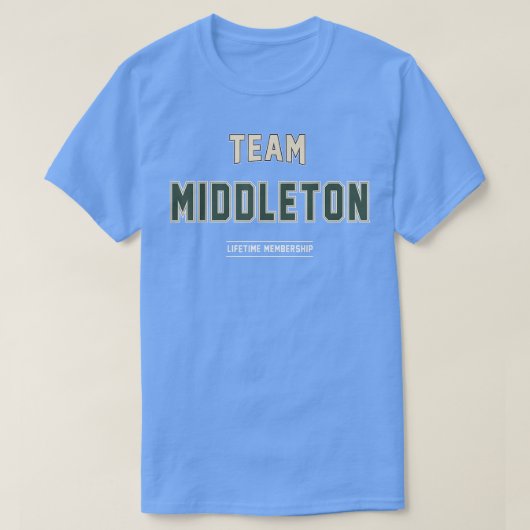 Achternaam van team Middleton Gift Proud Familie T-shirt (Design voorkant)