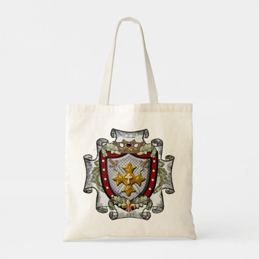Achternaam van Victory Shield Tote Bag (Achterkant)