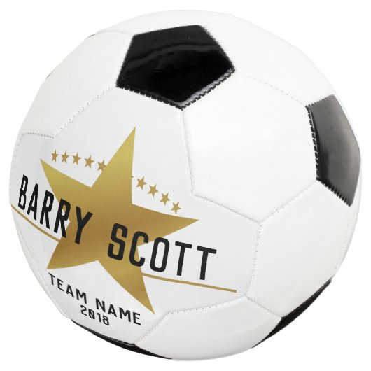 Achternaam van voetzoeker voetbal (Drie kwart)