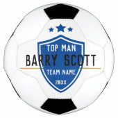 Achternaam van voetzoeker voetbal (Voorkant)