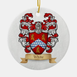 Achternaam Witte Wapen Keramisch Ornament
