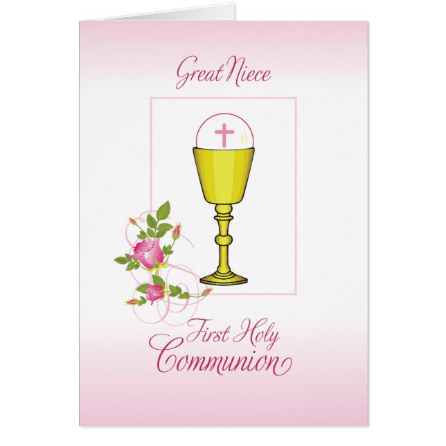 Achternichtje Roze Eerste Heilige Communie, Kelk (Voorkant)