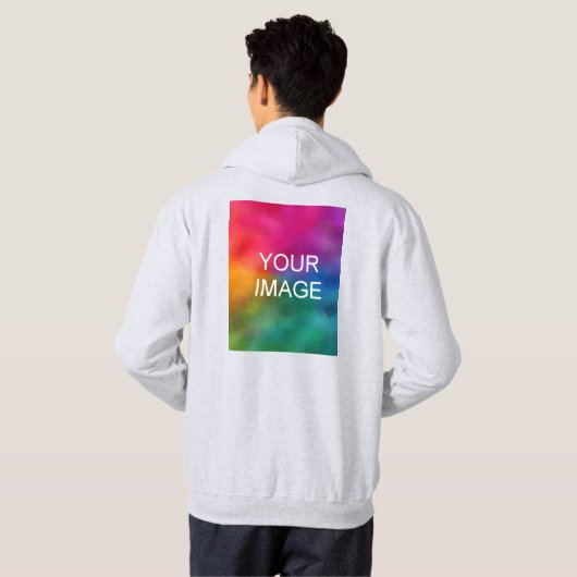 Achterontwerp Afbeelding toevoegen Logo Tekst Hoodie (Achterkant volledig)