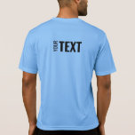 Achterontwerp Sjabloon Mannen Sport-Tek ActiveShar T-shirt<br><div class="desc">Voeg hier Jouw tekst toe de Moderne Sjabloon van het Achterontwerp Mannen Sport-Tek Concurrent Active Carolina Blue T-Shirt.</div>