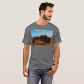 Achterontwerp van tanker Truck Driver T-shirt (Voorkant volledig)
