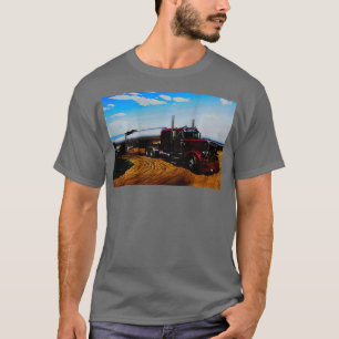 Achterontwerp van tanker Truck Driver T-shirt