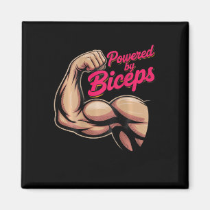 Achteropdruk Funny Gym Humor Biceps Resultaten Aan Magneet
