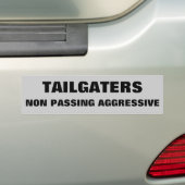 Achteropkomers Niet Inhalend Aggressief Bumpersticker (Op auto)