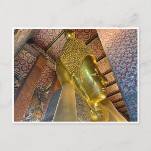 achterover leunend boeddha thailand briefkaart