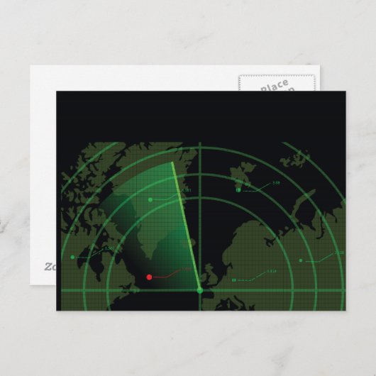 Achterradarscherm Briefkaart (Voorkant / Achterkant)